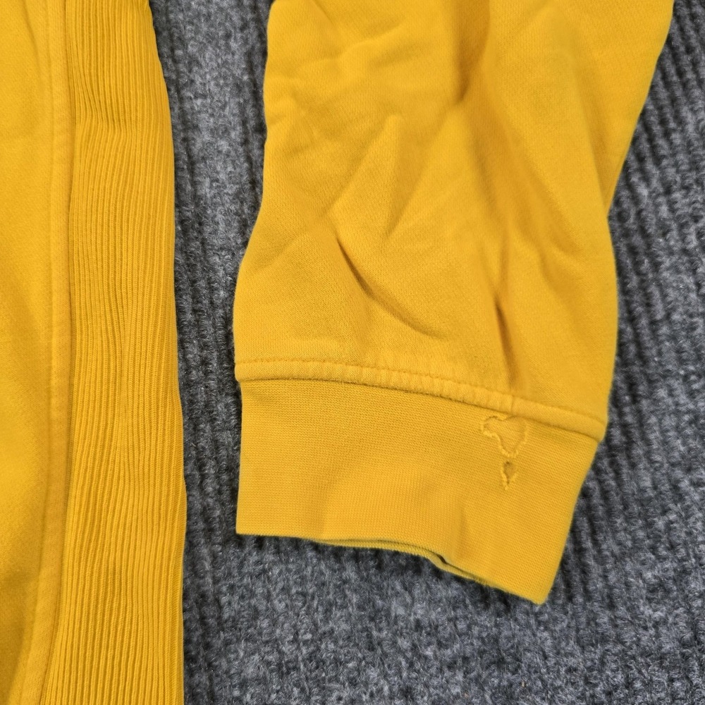 VTG Y2K Nike Sweatshirt Mens 2XL Yellow Crewneck Fleece Pullover Bar Logo - Picture 10 of 13